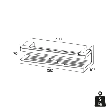 Tiger Douchemand Met Handdoekhouder Caddy Zw - Afbeelding 11