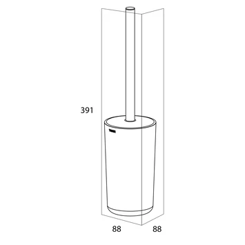 Tiger Toiletborstelhouder Carv Vrijstaand Zwart - Afbeelding 6
