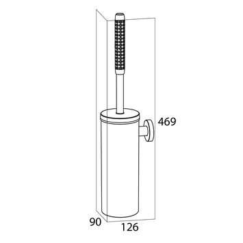 Tiger Toiletborstelhouder Boston Comfort & Safety Hangend RVS - Afbeelding 6
