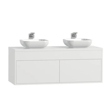 Tiger Helsinki Badkamermeubel 120 Cm Hoogglans Wit Met Waskom