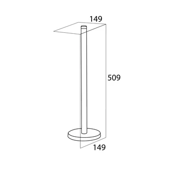 Tiger Reserverolhouder Boston RVS Losstaand - Afbeelding 4