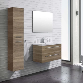 Atlantic Badmeubel Sienna Hout 60cm Met Spiegel - Afbeelding 2