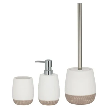 Sealskin Toiletborstel Met Houder Braid Wit - Afbeelding 2