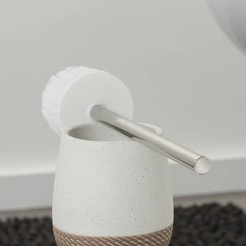 Sealskin Toiletborstel Met Houder Braid Wit - Afbeelding 3