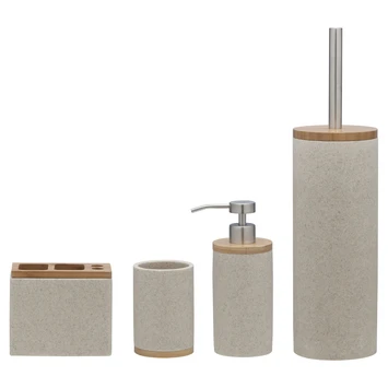 Sealskin Toiletborstelgarnituur Grace Zand - Afbeelding 6