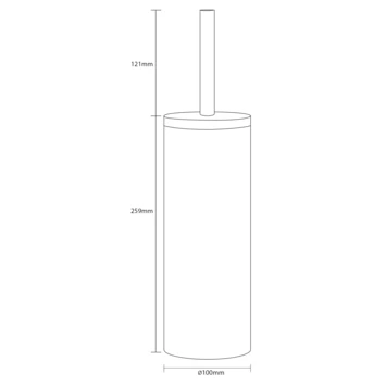 Sealskin Toiletborstelgarnituur Grace Zand - Afbeelding 9