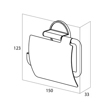 Tiger Tune Toiletrolhouder Met Klep Geborsteld Zwart/mat Zwart - Afbeelding 9