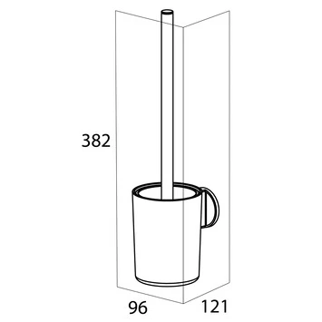 Tiger Tune Toiletborstelhouder Geborsteld Messing/mat Zwart - Afbeelding 14