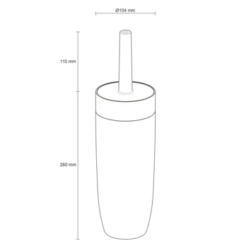 Sealskin Toiletborstelhouder Bloom Zwart - Afbeelding 5