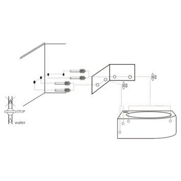 Differnz Cleo Hoekfontein Wit 30X30X10 Cm - Afbeelding 6