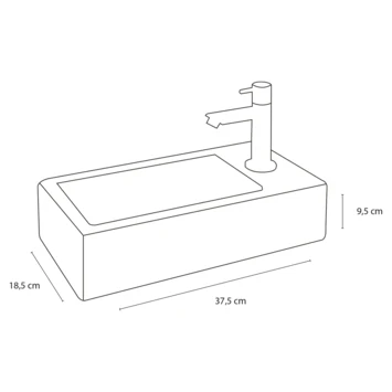 Differnz Fonteinset Helios Wit 36x18x8 Cm - Afbeelding 10
