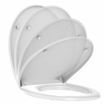 Allibert Lenti WC Bril Wit Met Softclose Kunststof - Afbeelding 6