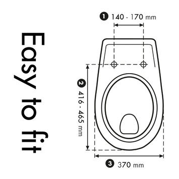 Cedo Palm Beach Wc Bril Wit Softclose Duroplast - Afbeelding 4