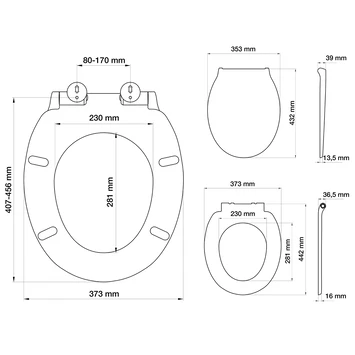 Tiger WC Bril Burton Wit Kunststof Met Softclose - Afbeelding 11