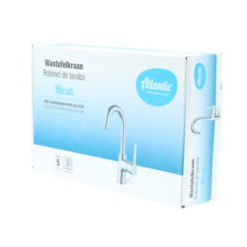 Atlantic Wastafelkraan Micah Met Hendel Chroom - Afbeelding 12