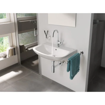GROHE Wastafelkraan Start Flow L-size Met Hendel En Waste Chroom - Afbeelding 2