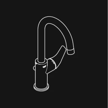 GROHE Wastafelkraan Start Flow L-size Met Hendel En Waste Chroom - Afbeelding 3