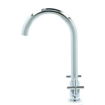 Aqualino Keukenkraan Ceronda 2-knops Chroom - Afbeelding 2