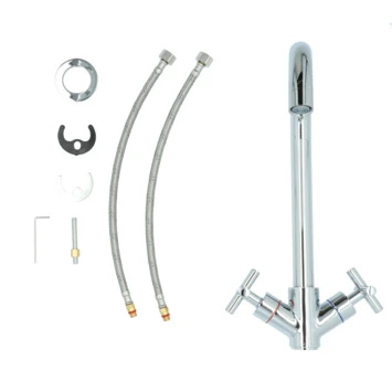 Aqualino Keukenkraan Ceronda 2-knops Chroom - Afbeelding 11