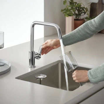 Grohe Keukenkraan Start Hoge U-uitloop QuickFix Chroom - Afbeelding 7