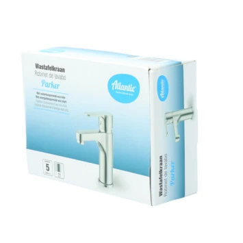 Atlantic Wastafelkraan Parker Met Hendel RVS - Afbeelding 12