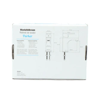 Atlantic Wastafelkraan Parker Met Hendel RVS - Afbeelding 13