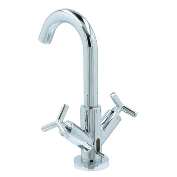 Absolut Wastafelkraan Post 2-knops Chroom - Afbeelding 3