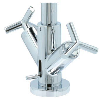 Absolut Wastafelkraan Post 2-knops Chroom - Afbeelding 10