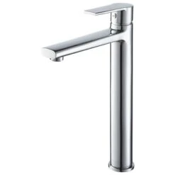 Aqualino Wastafelkraan Livenza Met Hendel En Hoge Uitloop Chroom