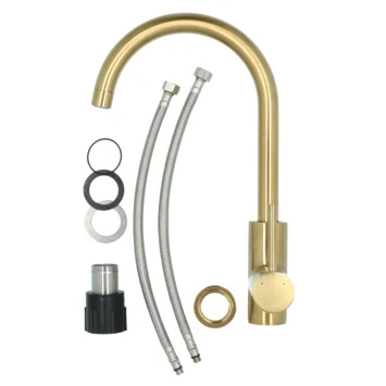 Atlantic Keukenkraan Colin Met Hendel Messing - Afbeelding 12