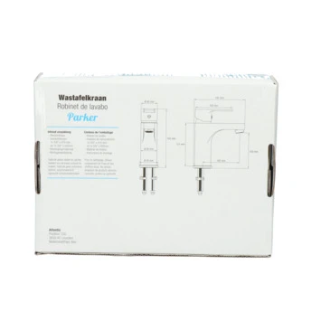 Atlantic Wastafelkraan Parker Met Hendel Zwart - Afbeelding 13