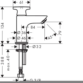 Hansgrohe Fonteinkraan Logis Classic Chroom - Afbeelding 2