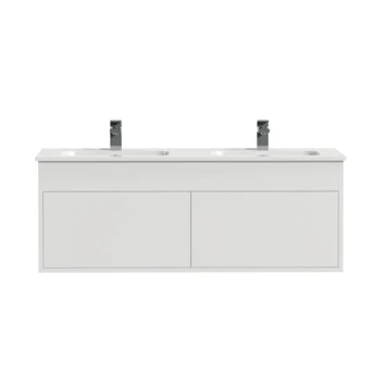 Tiger Helsinki Badkamermeubel 120 Cm Hoogglans Wit Met Wastafel Keramiek Hoogglans Wit - Afbeelding 2