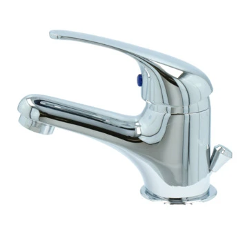 OK Wastafelkraan Met Hendel En Waste Chroom - Afbeelding 2