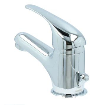 OK Wastafelkraan Met Hendel En Waste Chroom - Afbeelding 3