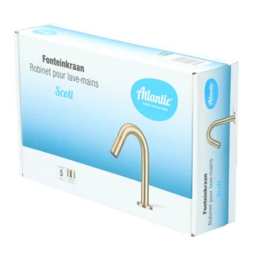 Atlantic Fonteinkraan Scott Met Draaiknop Messing - Afbeelding 10