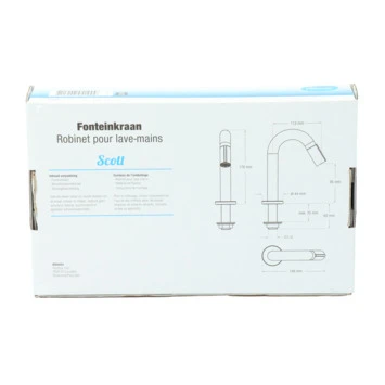 Atlantic Fonteinkraan Scott Met Draaiknop Messing - Afbeelding 11