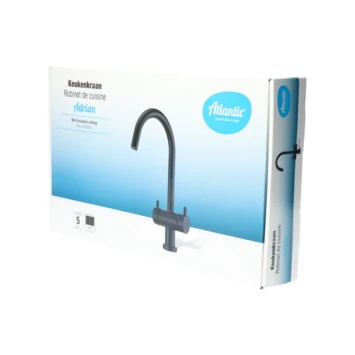 Atlantic Keukenkraan Adrian 2-knops Zwart - Afbeelding 10