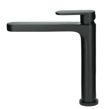 Absolut Wastafelkraan Iode Medium Met Hendel En Waste Zwart - Afbeelding 2