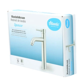 Atlantic Wastafelkraan Spencer Met Hendel RVS - Afbeelding 12