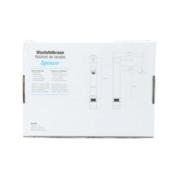 Atlantic Wastafelkraan Spencer Met Hendel RVS - Afbeelding 13