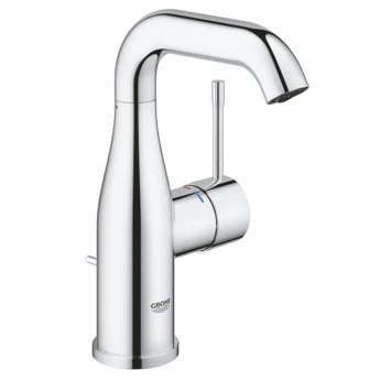 GROHE Wastafelkraan Essence M-size Met Hendel En Waste Chroom