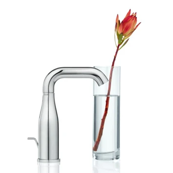 GROHE Wastafelkraan Essence M-size Met Hendel En Waste Chroom - Afbeelding 6