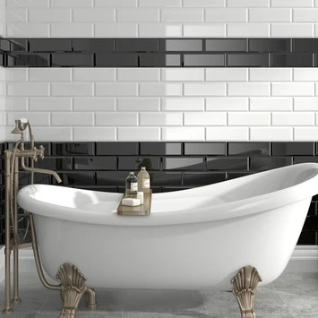 Wandtegel Metro XL Hoogglans Wit 15x45 Cm 1 M² - Afbeelding 3