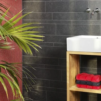 Wandtegel Santelmo Mat Zwart 5x60 Cm 0,96 M² - Afbeelding 2