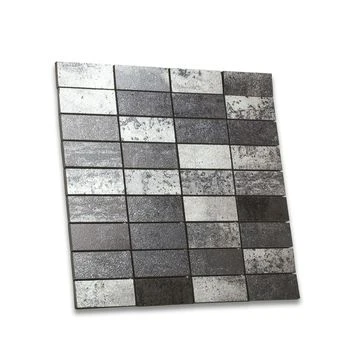 Mozaïektegel Vulcano Zwart 30x30 Cm 4 Stuks - Afbeelding 2