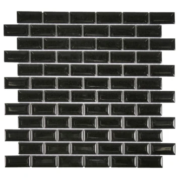 Mozaïektegel Mini Metro Zwart 32,2x29,8 Cm 4 Stuks