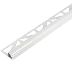 Tegelprofiel Kwartrond Aluminium Wit 10 Mm
