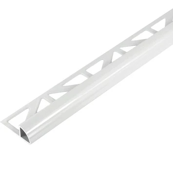 Tegelprofiel Kwartrond Aluminium Wit 10 Mm