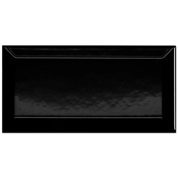 Wandtegel Metro Zwart 10x20 Cm 0,96 M²